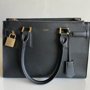 Aldo Black Satchel Handbag and Crossbody Bag